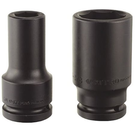 Kt Pro 1/2" Drive Deep Impact Socket  1 1/16 SA D1430S34